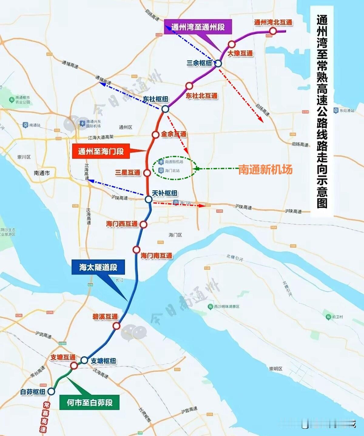 通州湾到太仓高速，已经在酝酿！三条高速互通缓解沿海高速压力！

其实，南通对于洋
