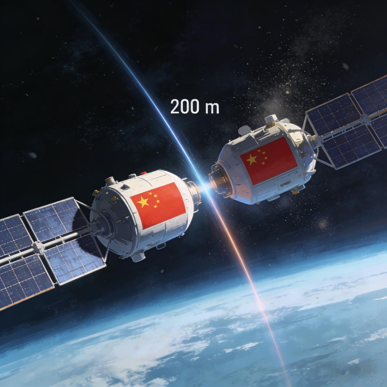 “200 米近距离接近” 事件发生在北京时间 12 月 13 日凌晨东太平洋上空