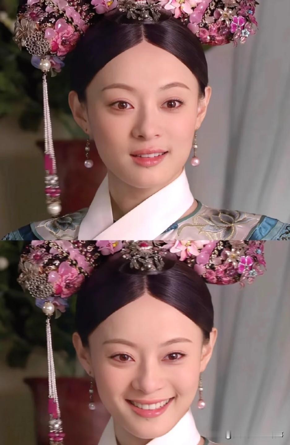 重温甄嬛传 菀贵人时期的甄嬛真的美到我心坎里了！
 
这个阶段的妆造清清爽爽，完