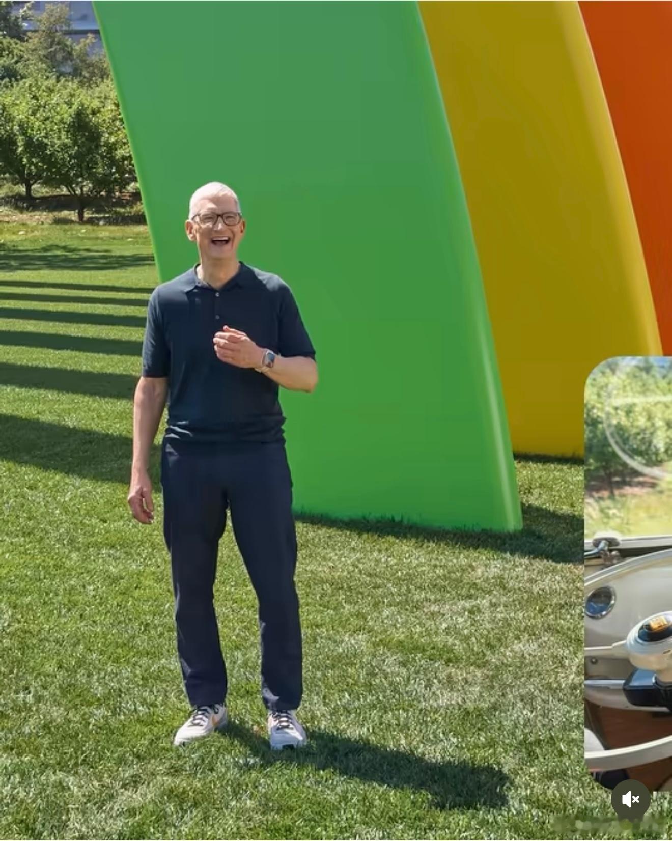  WWDC26大会幕后纪实：Apple Park拍摄现场，现场摆放定制Crai