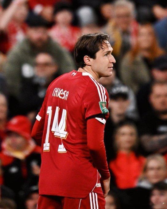 罗马诺透露：基耶萨将在赛季末评估自己是否继续效力利物浦 ​​​