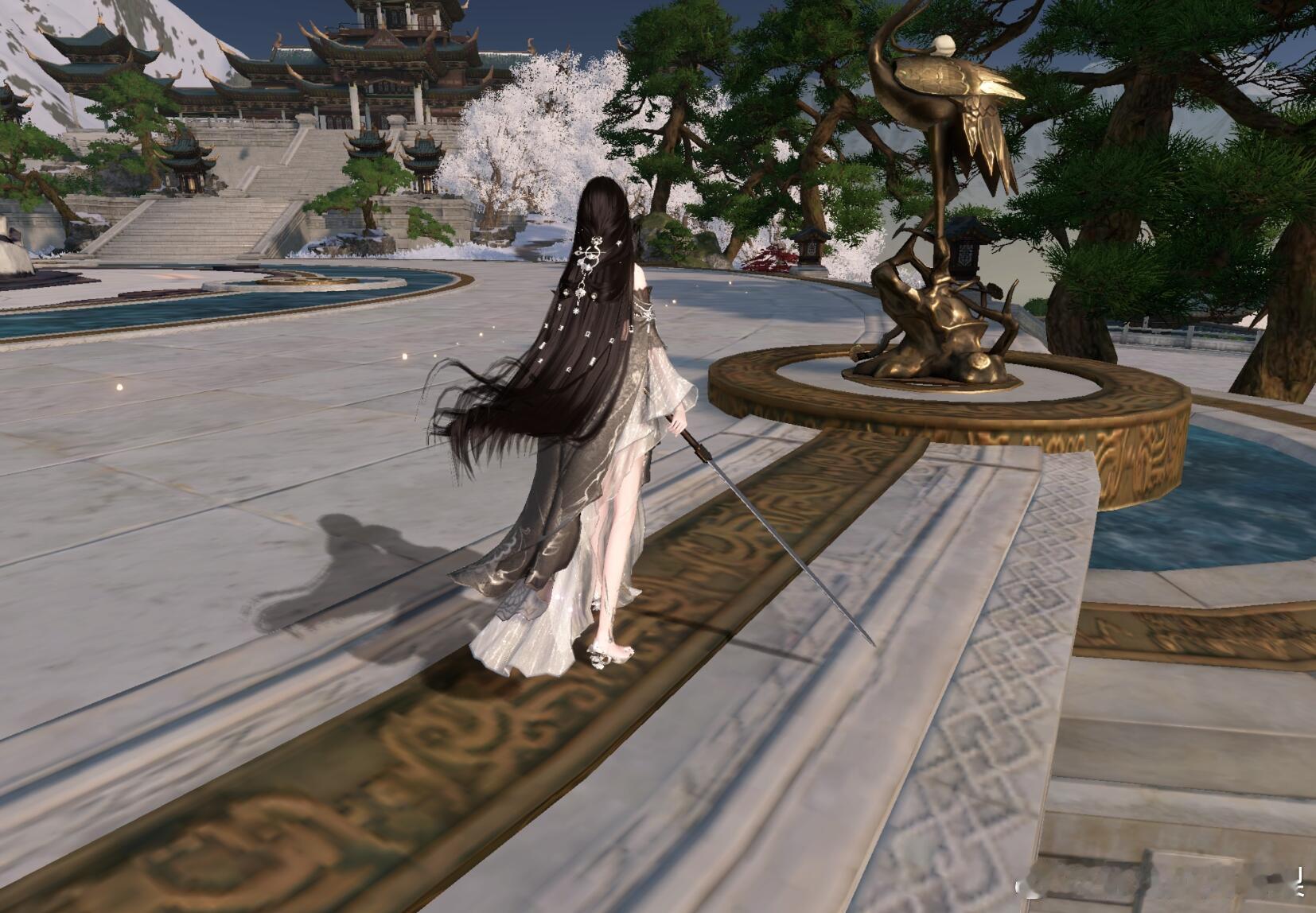 一套被低估的衣服[送花花]这个白夜拂雪也太美了吧，背影好有武侠的感觉，原来每个门