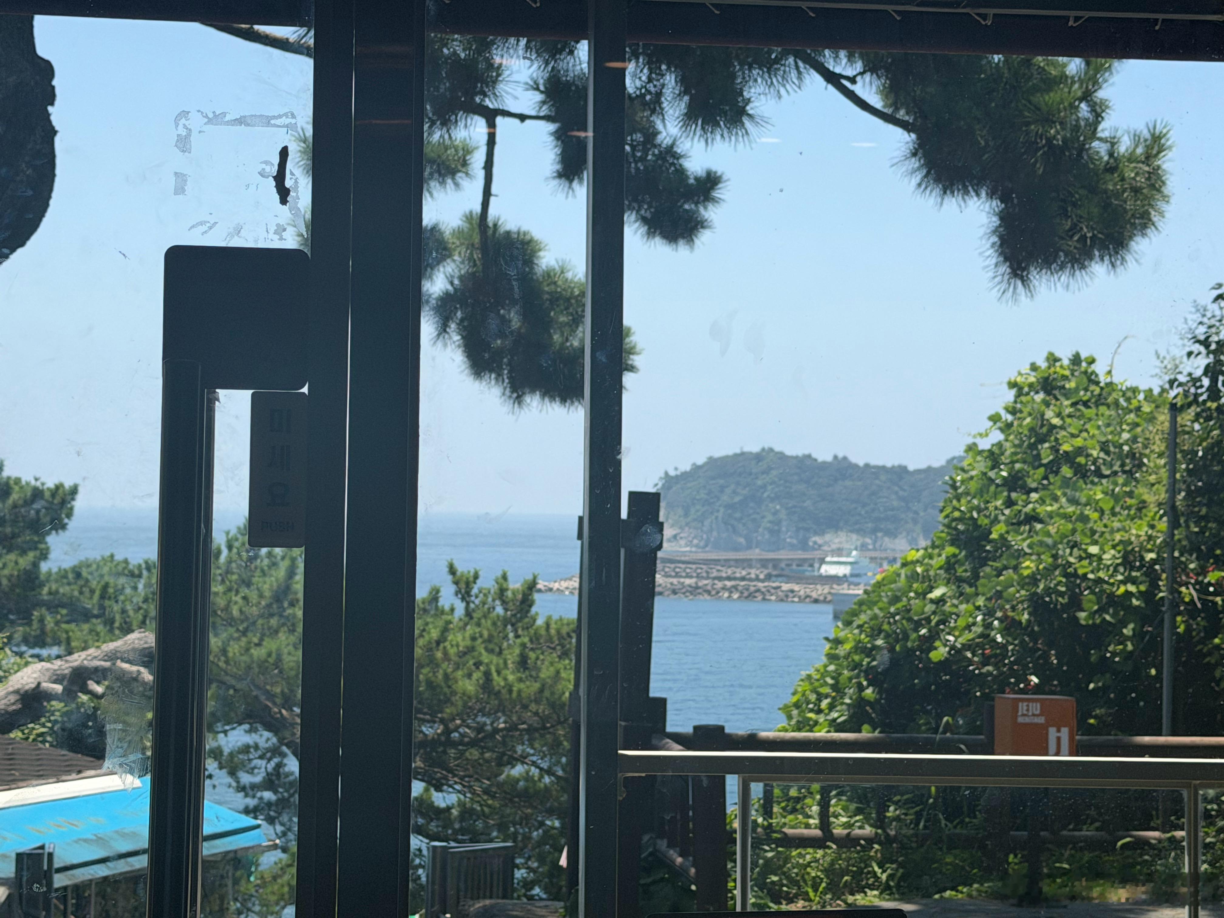 海景吃面～碗里也全是海鲜🦞 韩国·正房瀑布