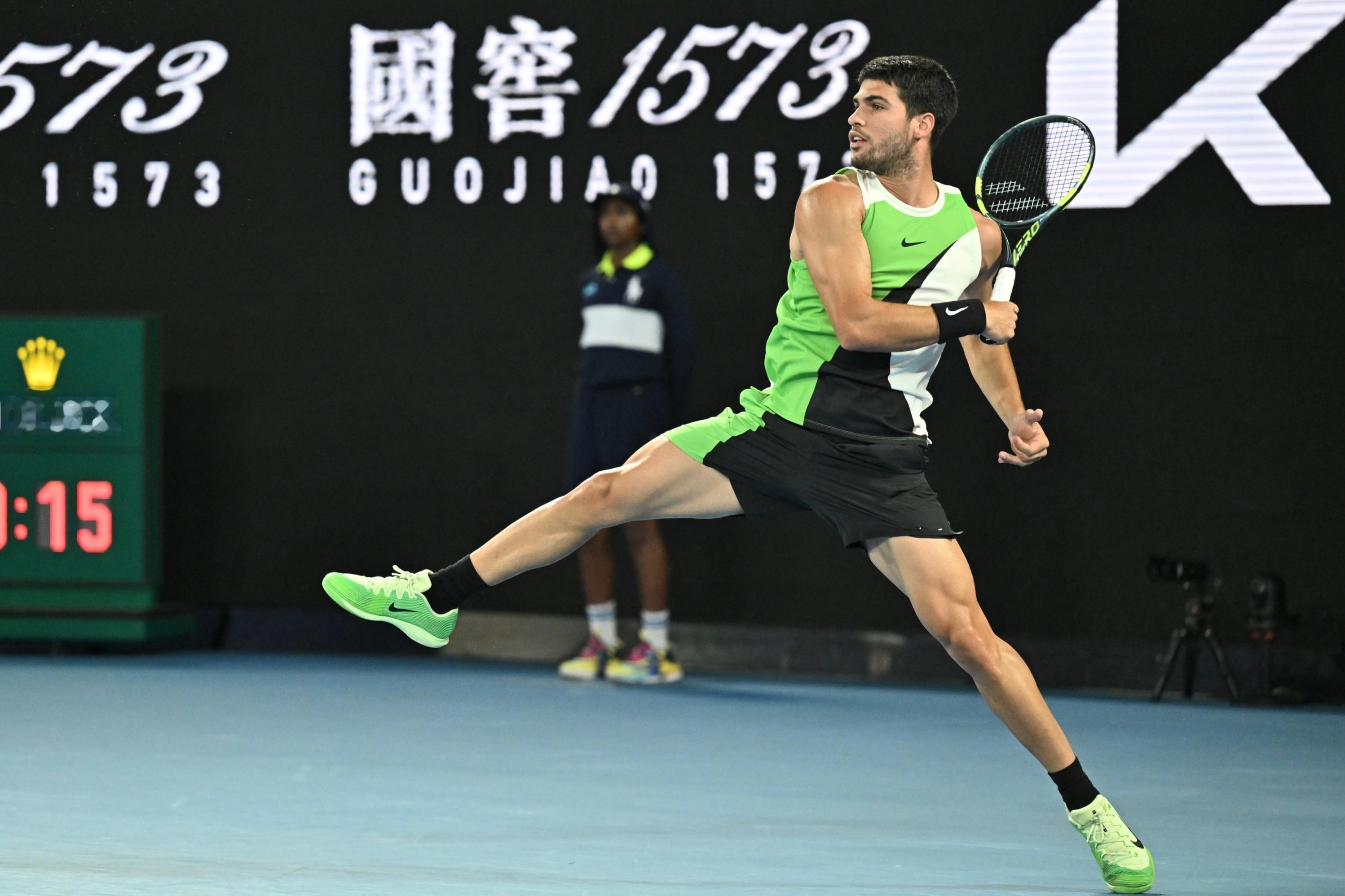 德约科维奇vs阿尔卡拉斯 阿尔卡拉斯的反击来了！世界第一在次盘同样取得了两次破发