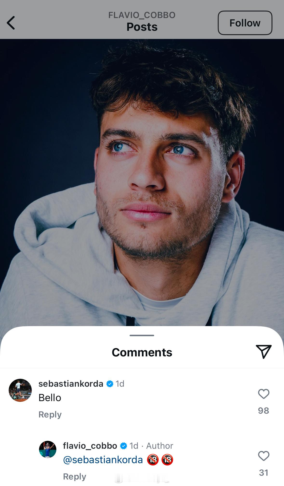 atpboys  美国人日常在意大利人评论区发情，此处艾特那个谁和那个谁科达&科