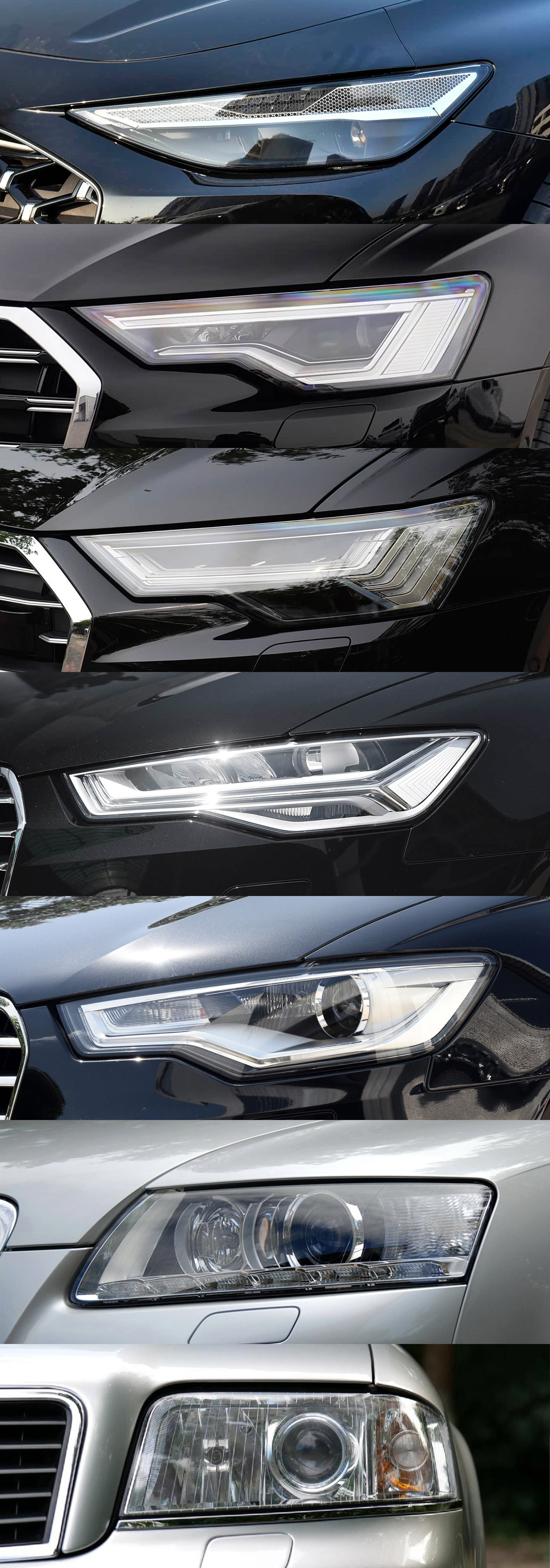 历代国产奥迪A6哪一款的车灯最优雅？