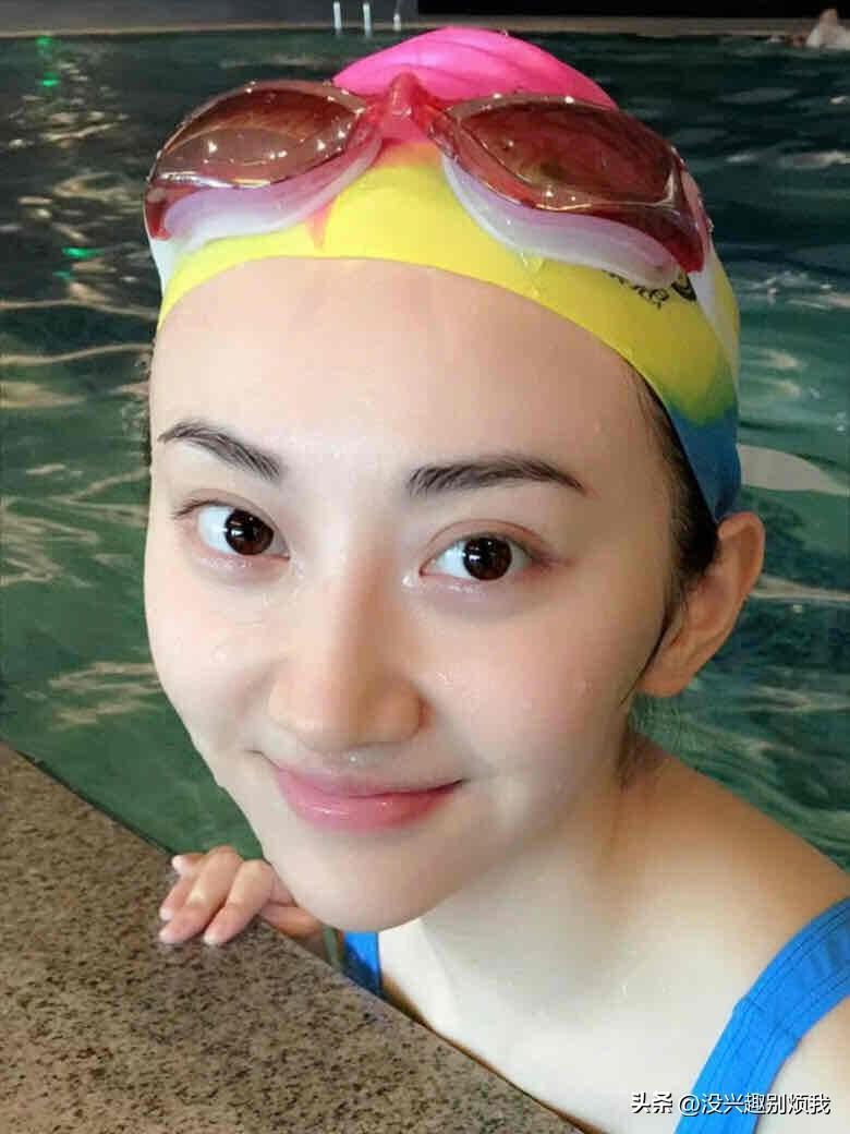 景甜素颜照，一样那么美