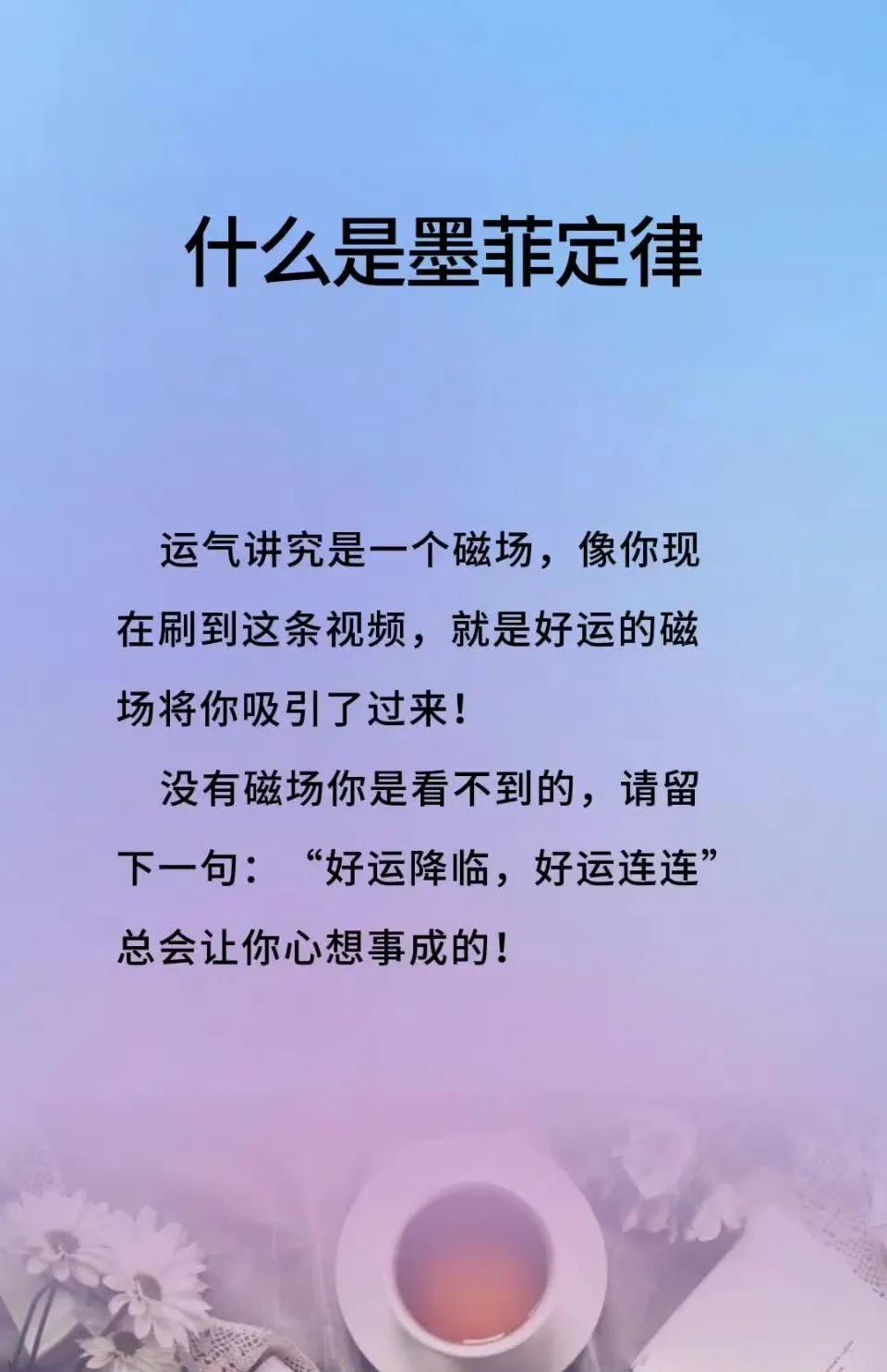 什么是墨菲定律！好运连连[灵光一闪]
你可以回头，但不可以往回走，逆行全责。 

