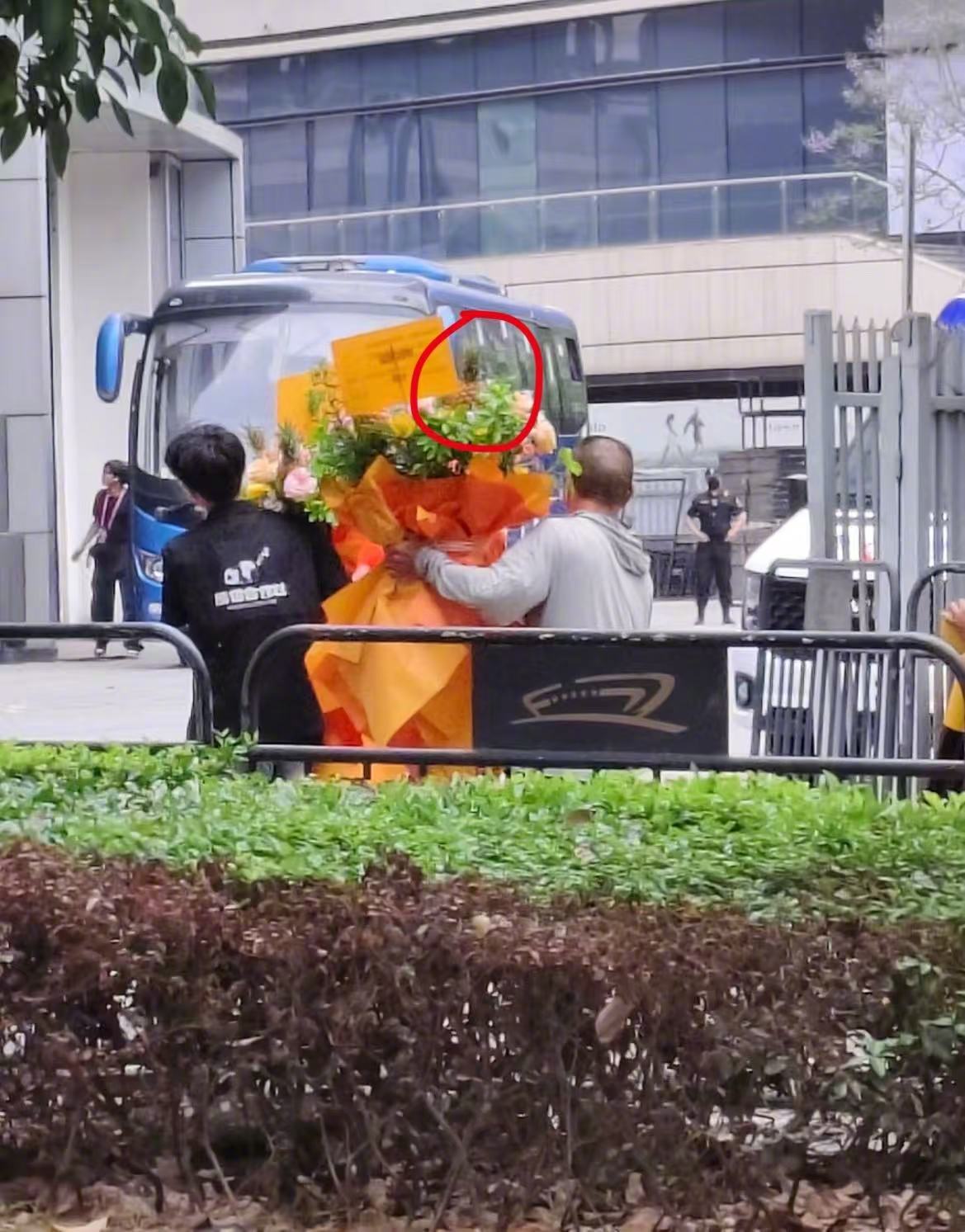 谁给谢娜送的菠萝花篮 这个菠萝花篮真的太有存在感了别人送美它送梗，直接把气氛拉满