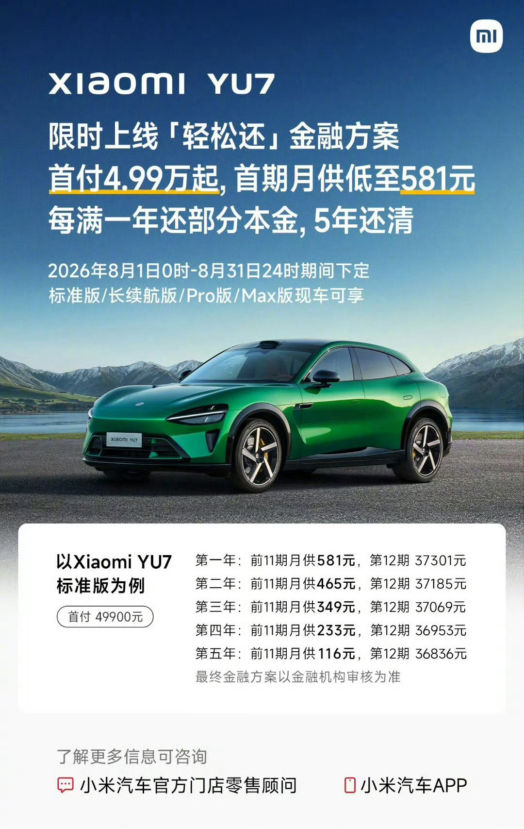 说实话就当下这个经济形势，不建议任何超前消费，不建议背负任何形式的债务，就算是免