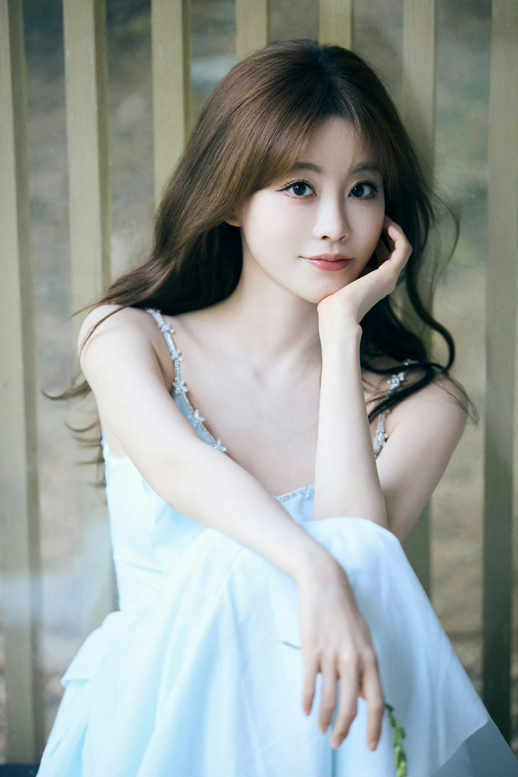 祝绪丹 x 吊带小蓝裙少女感十足[爱慕] ​​​