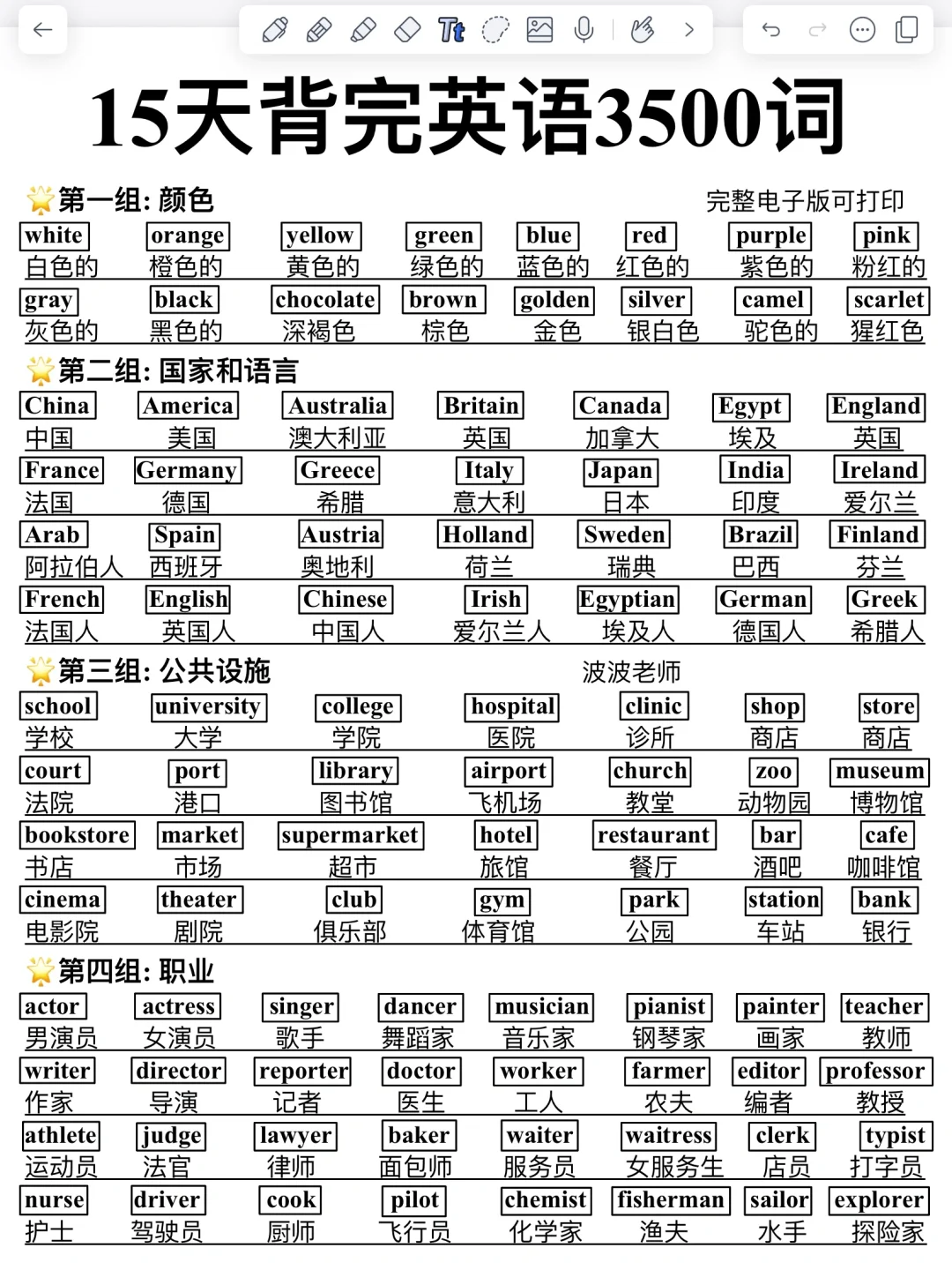 15天背完英语3500词！高效记忆！词汇量暴涨！