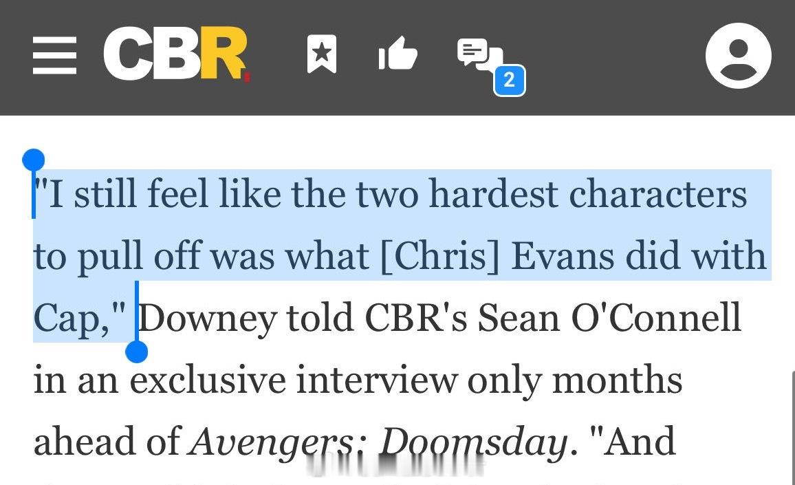 盾铁桃糖RDJChris Evans 呵呵果然被问到“MCU电影里最难塑造的角色