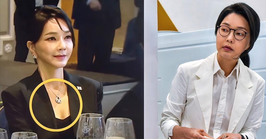 尹锡悦不在家，金建希连证据都不会隐藏，直接搜出价值6000万钻石项链。根据韩国检