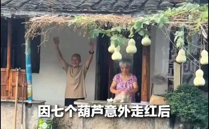 葫芦娃爷爷 流量时代的恐怖故事 近日，绍兴“葫芦娃爷爷”因院子里结出七个葫芦走红
