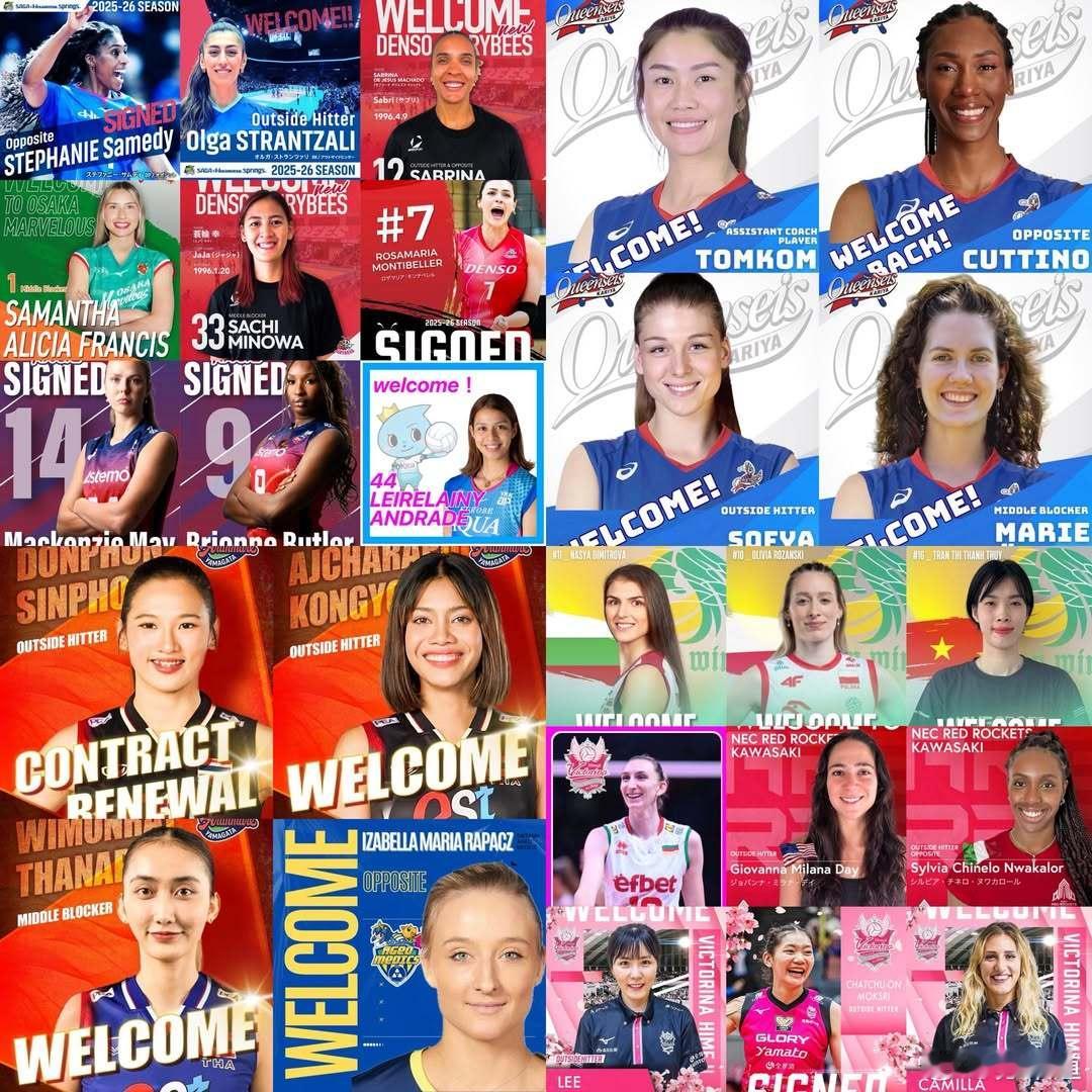 国际排坛动态日本女排日本女排SV联赛新赛季35位外援   山形阿兰马雷队（ARA