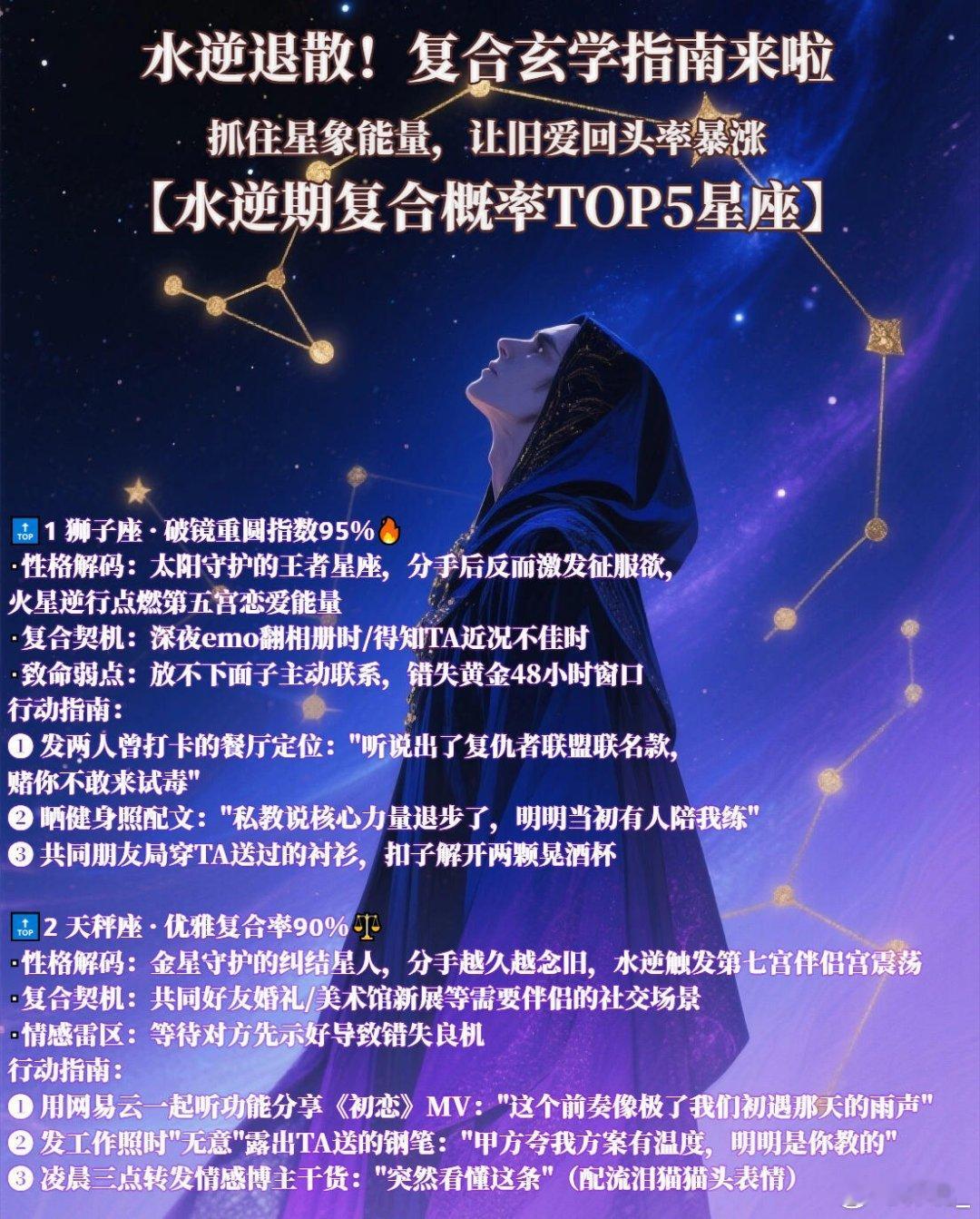 水逆退散！水逆期复合概率TOP5星座水逆退散！全网最全复合玄学指南——金星逆行能
