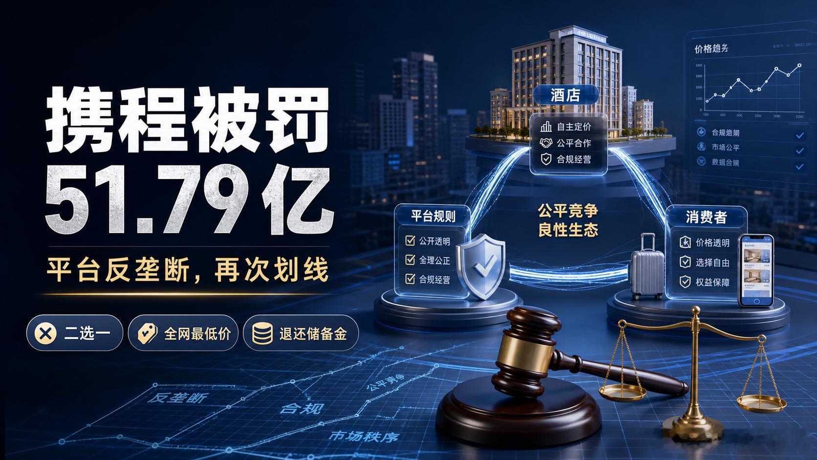 携程被罚51.79亿这次携程被市场监管总局处罚，不仅是51.79亿的数额，背后是