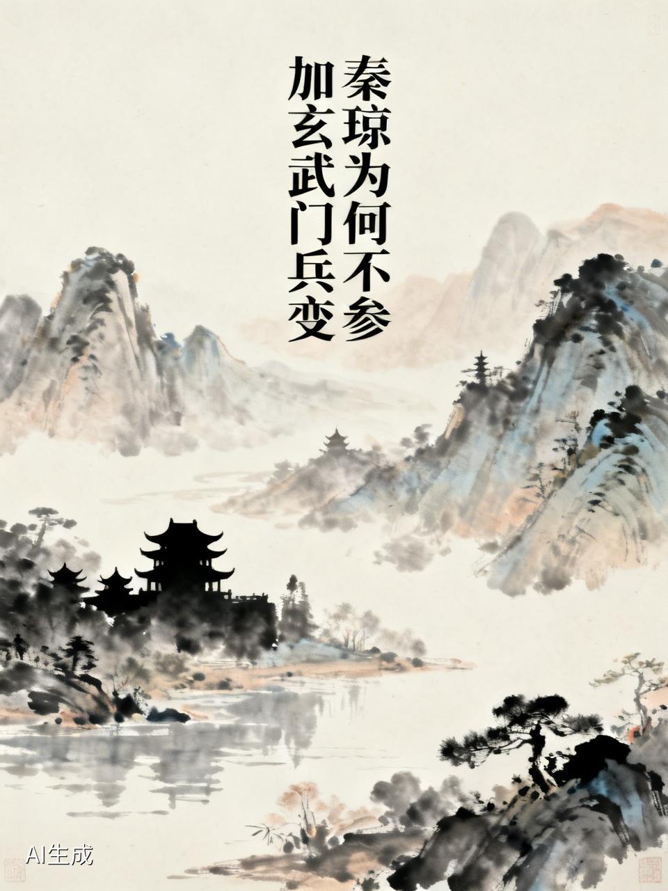 秦琼没参加玄武门之变，原因挺多。玄武门之变是李世民和李建成、李元吉的权力斗争，属