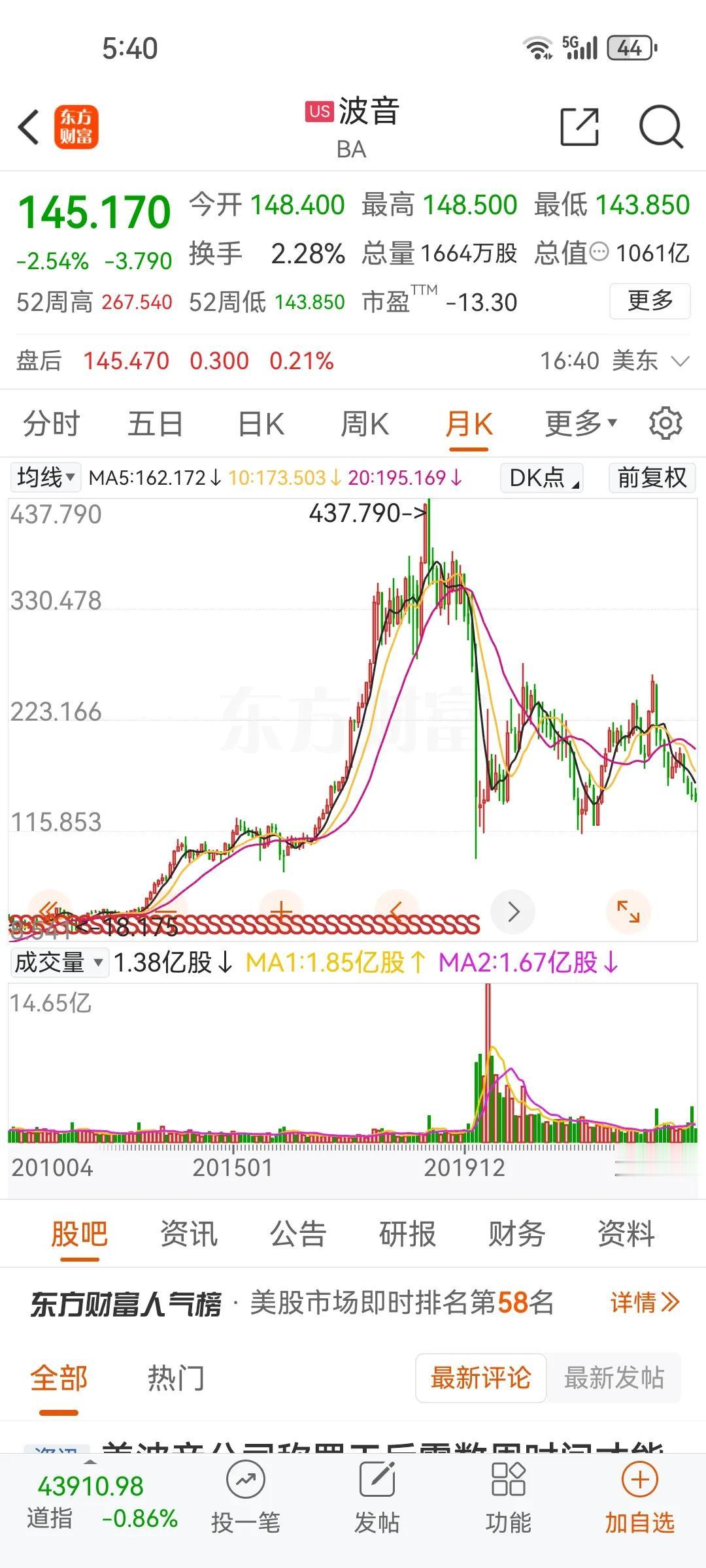 别看飞机是个高大上的行业，这个是不赚钱只是解决大量就业机会的行业，波音的市值没想