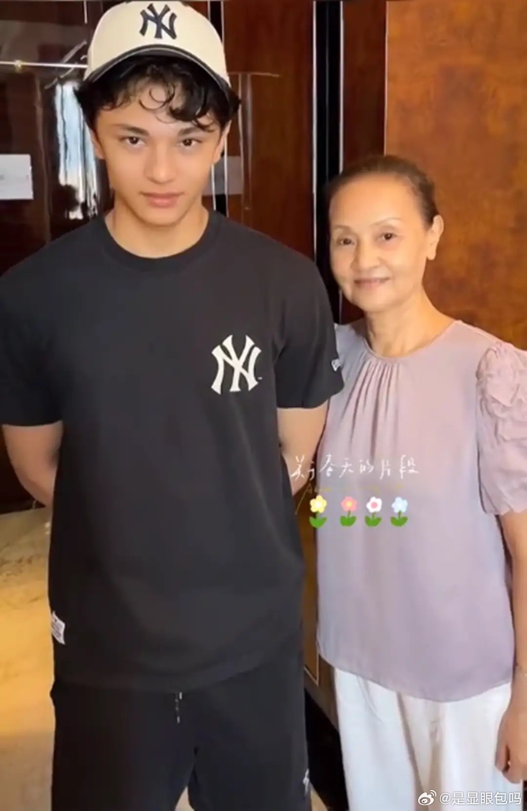 史可姐姐晒与外甥合照，18岁小儿子身高近190，长得像妈妈太帅了！ 