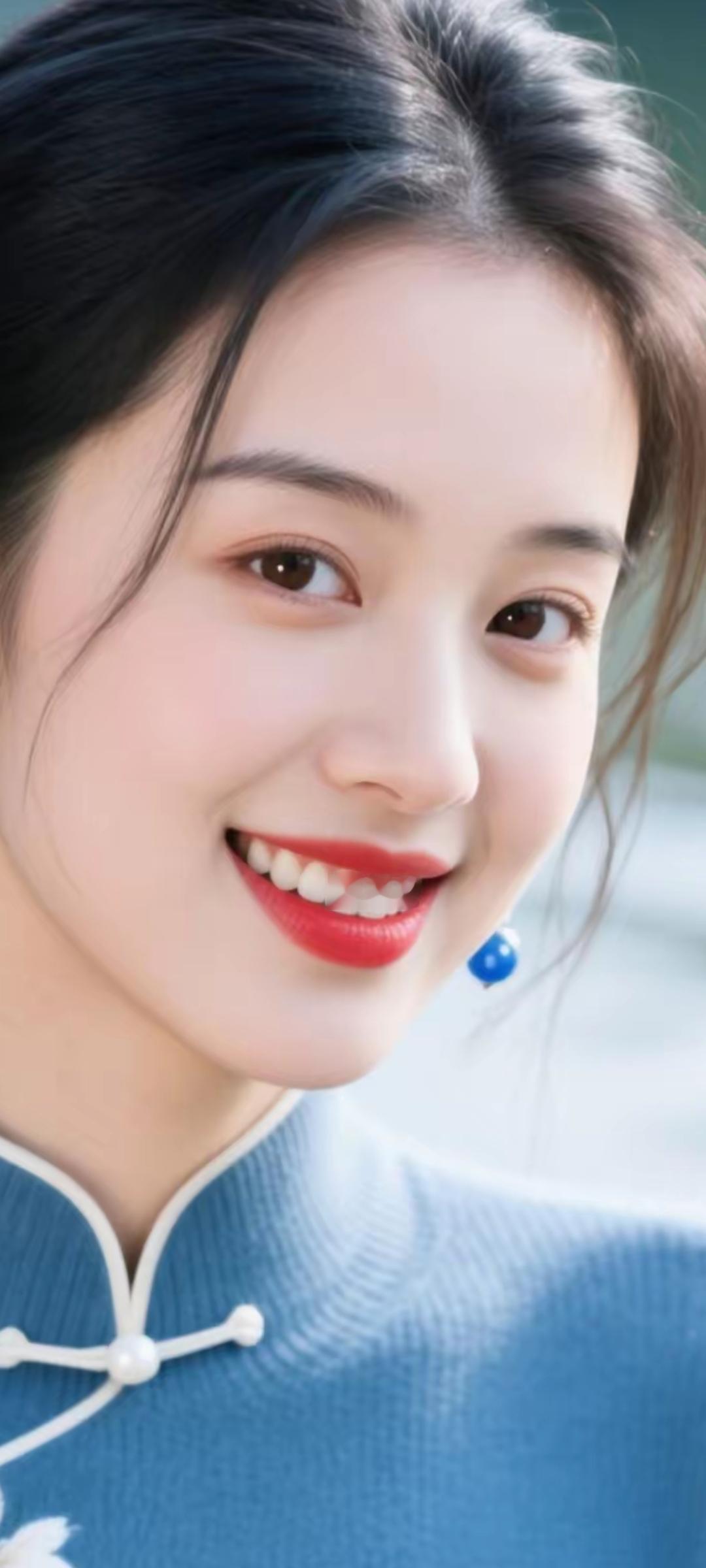 元气少女，微笑如阳光般灿烂！🌞😊