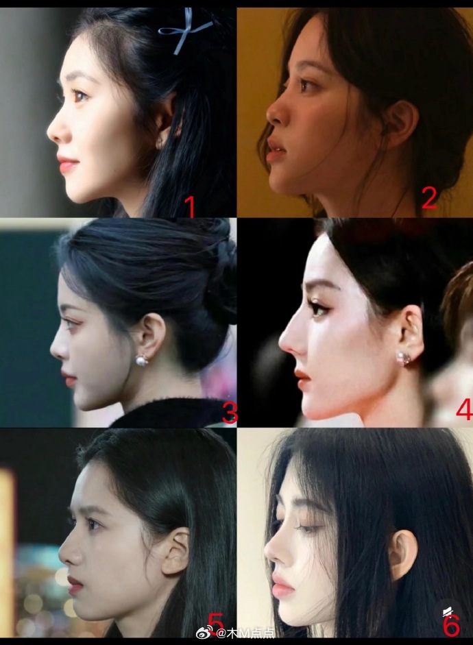 女明星侧脸高清图，路人觉得哪个最好看？ ​​​