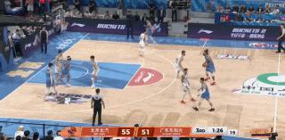 北京男篮vs广东男篮最后一节了 ，广东队加油啊！！cba季后赛
