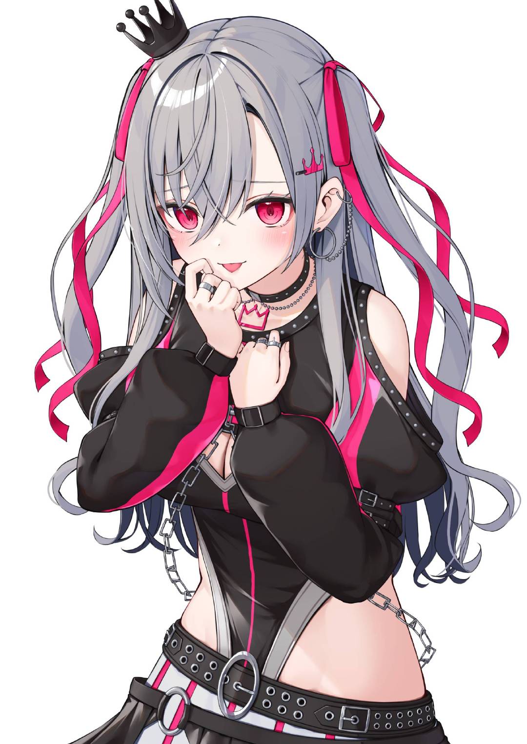 响咲莉欧娜——虚拟YouTuber——画师: にゃん🐾，网页链接