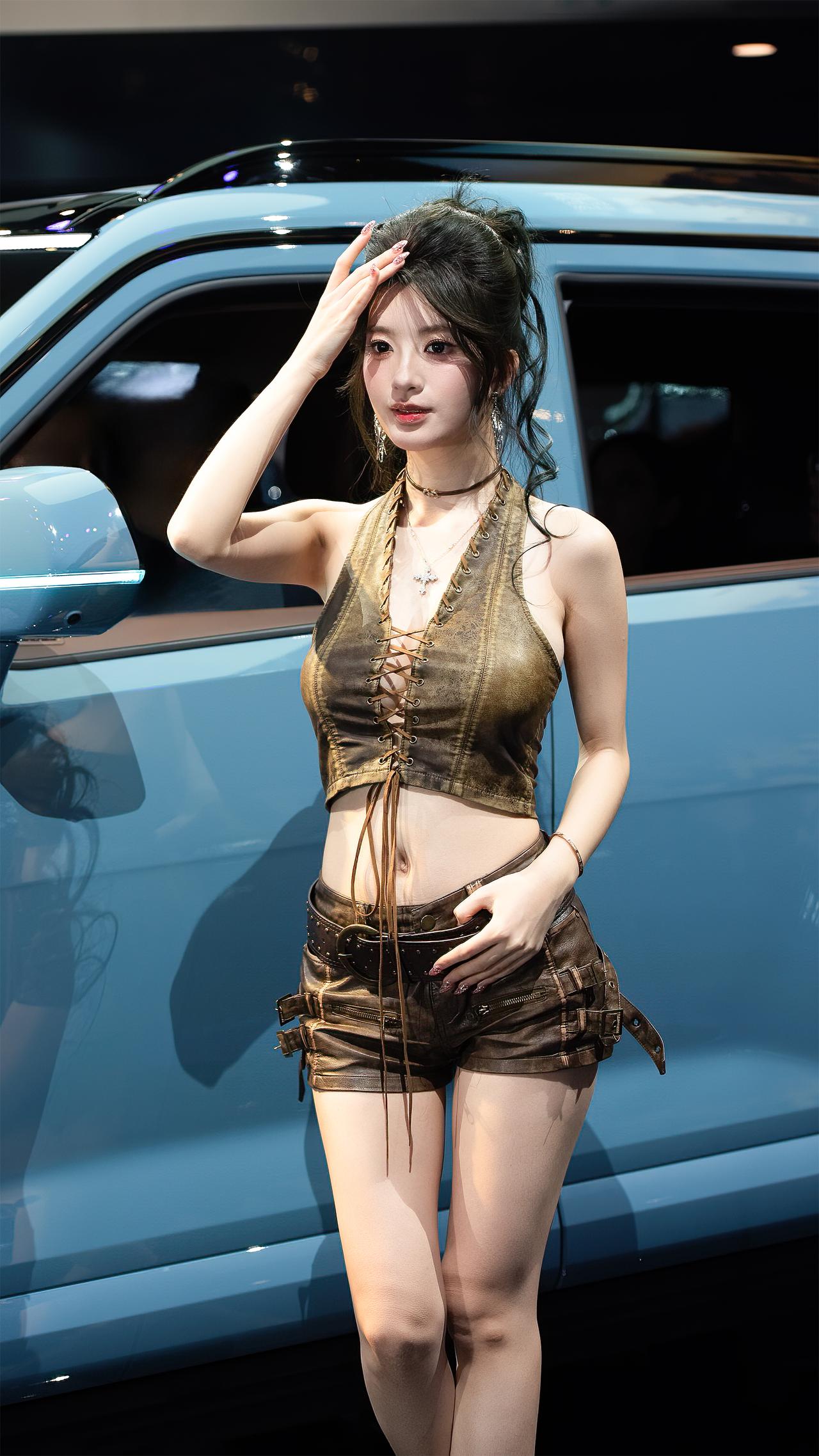 BB酱 车模美女 成都车展 车展现场
