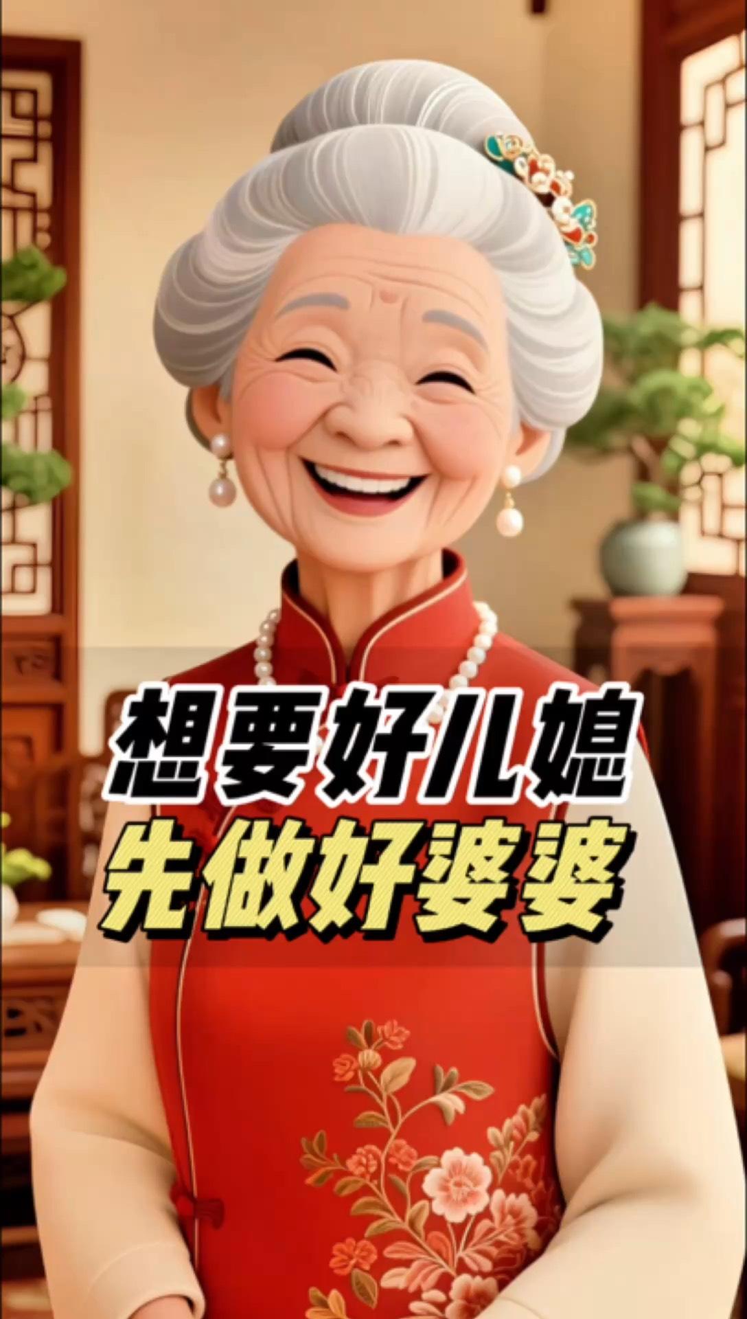 看来是这个儿媳妇实在太好了，婆婆还没想清楚到底娶回来干嘛，就着急忙慌的先把人娶回