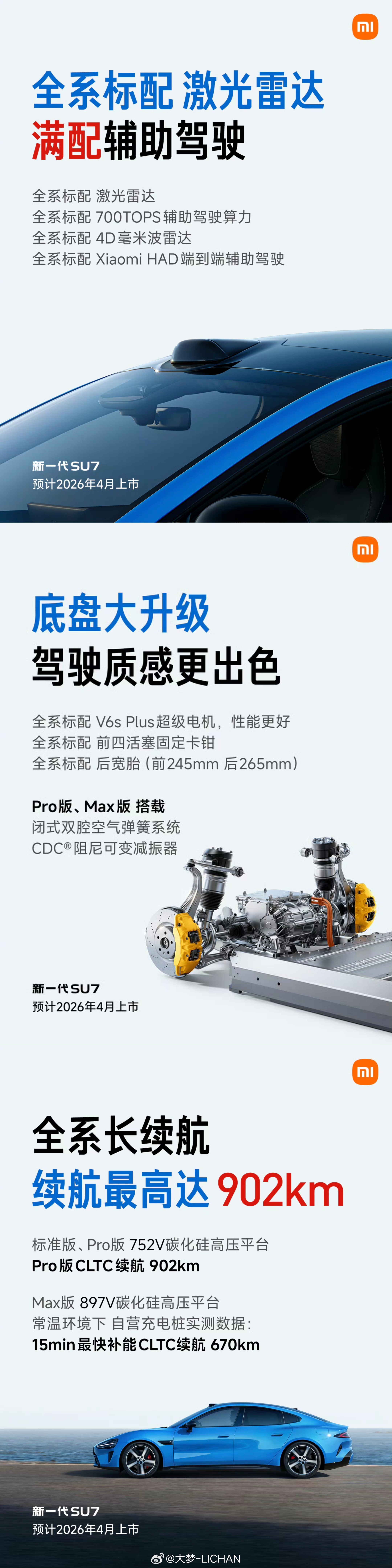 雷军表示新一代SU7确定涨价这一代的SU7肯定涨价，就是看多少钱的问题了。尤其是