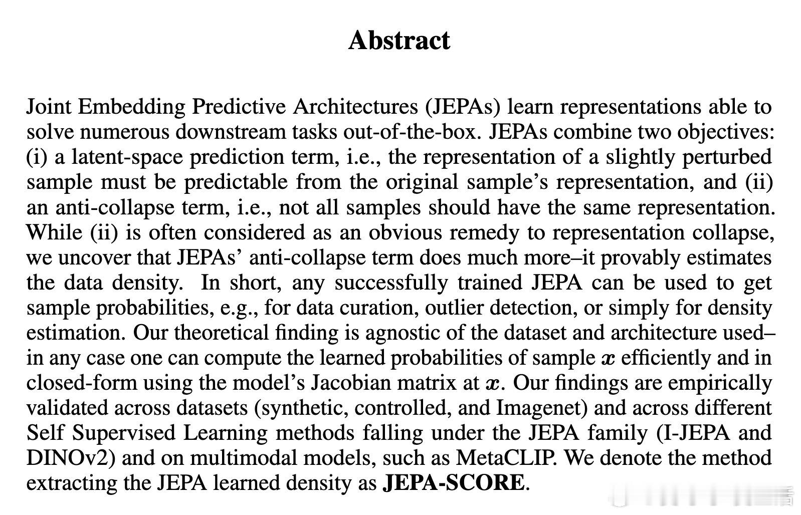 [LG]《Gaussian Embeddings: How JEPAs Secr