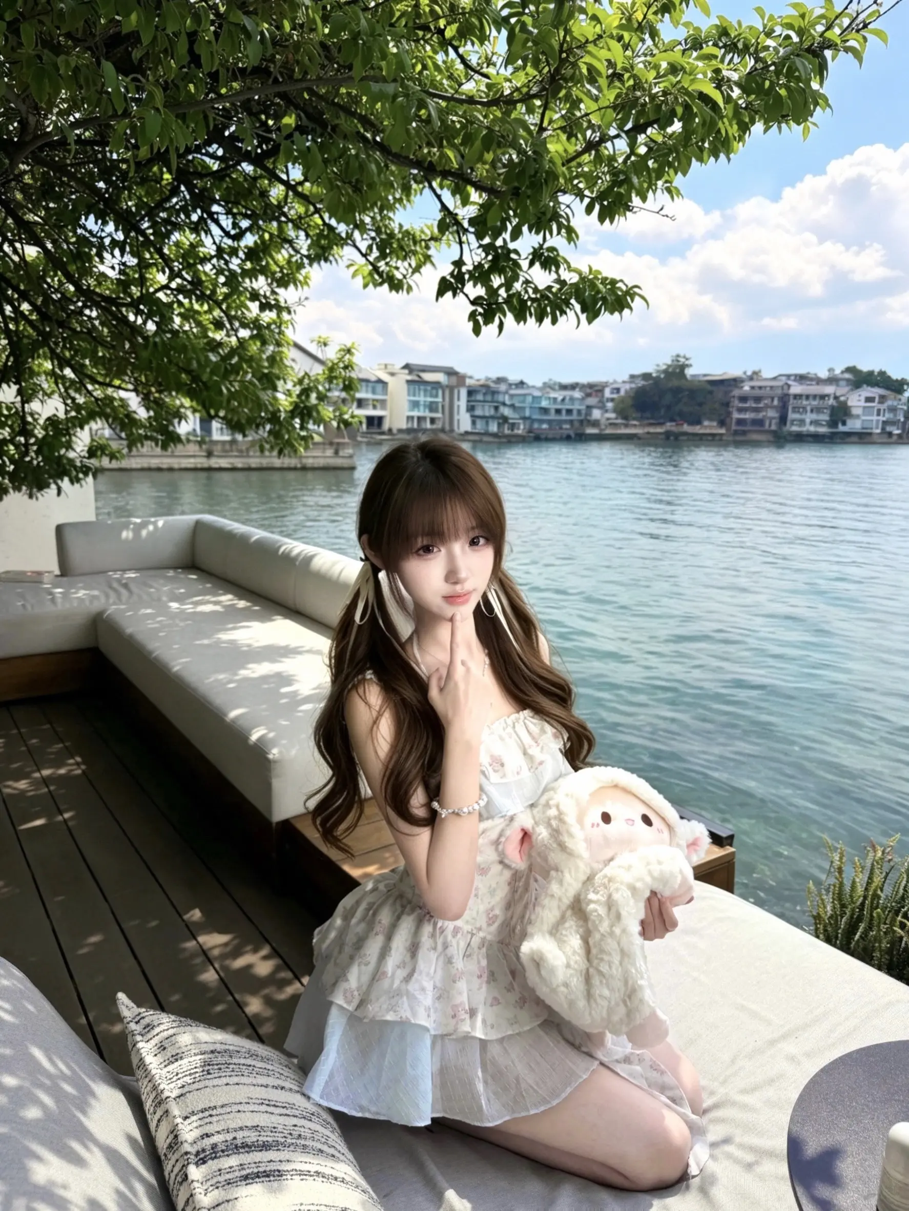 温柔懒懒的海风。