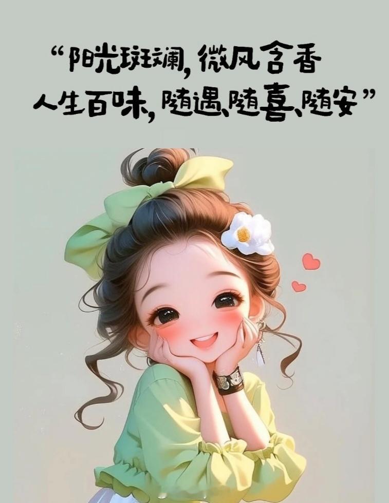 🎐‧₊˚ ᴍᴏʀɴɪɴɢ𖧧˒˒.💕“阳光斑斓，微风含香人生百味， 随遇 、