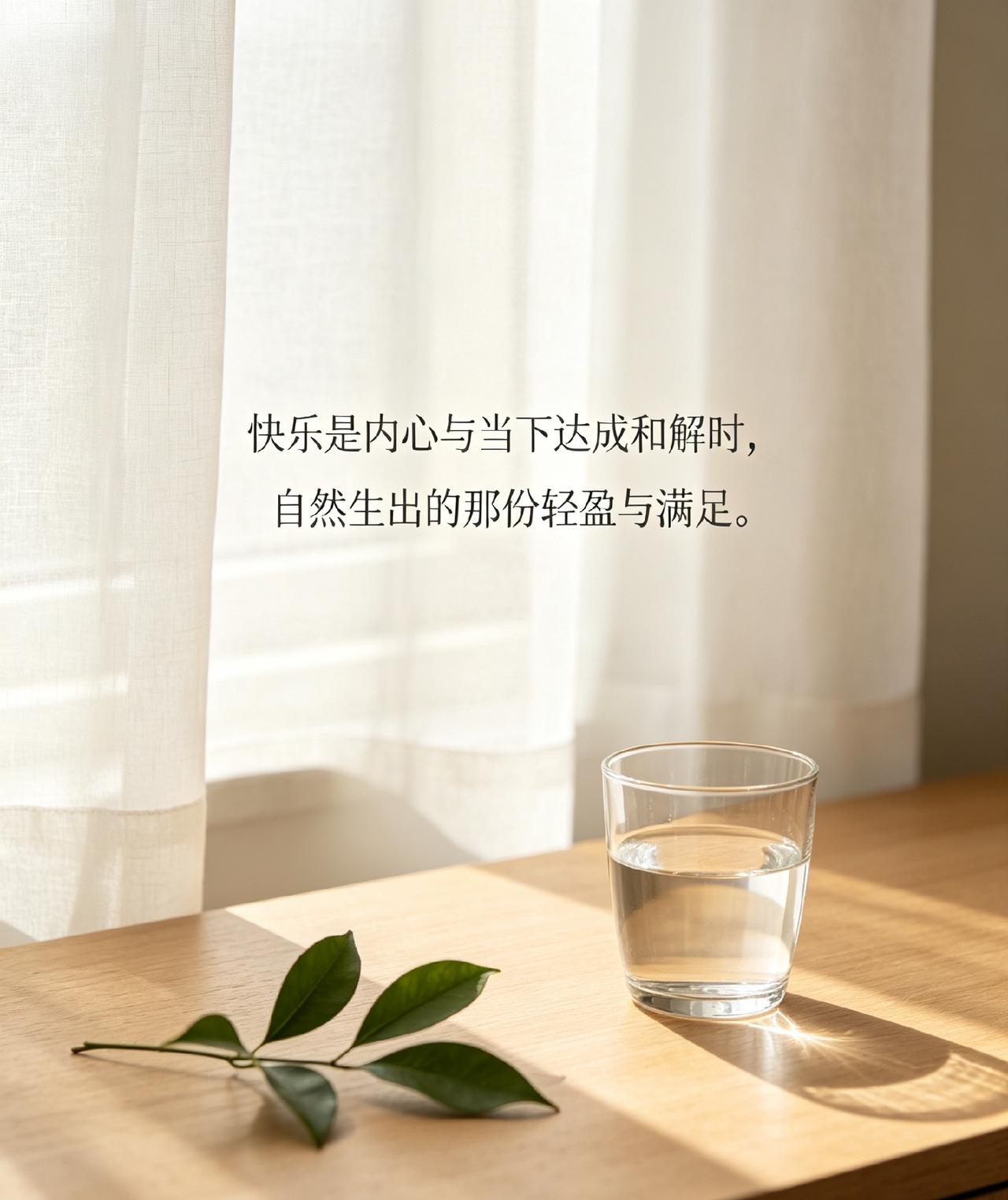请用一句话概括一下，什么是快乐快乐是内心与当下达成和解时，自然生出的那份轻盈与满