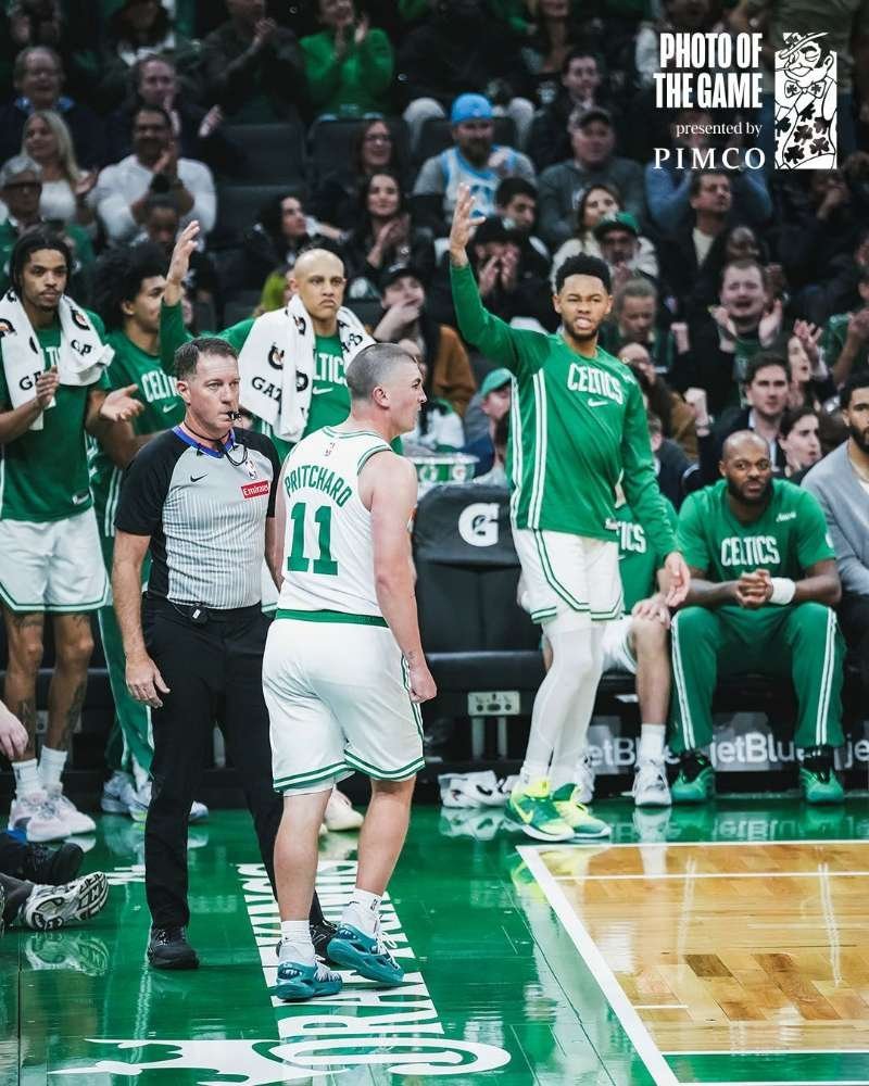 主场大胜灰熊的比赛，普里查德正负值达到了+42。他成为了NBA记录正负值以来第二