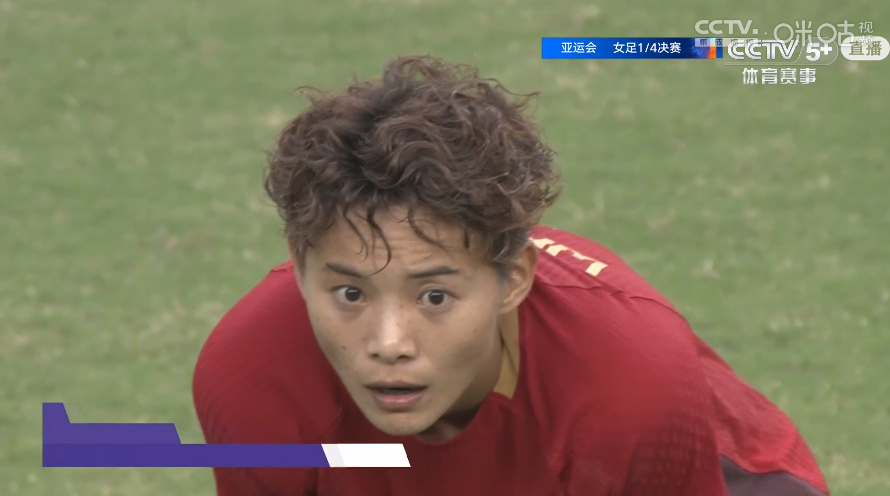 #王霜帮助中国女足挺进亚运半决赛# 在刚刚结束的亚运女足1/4决赛中，中国女足对