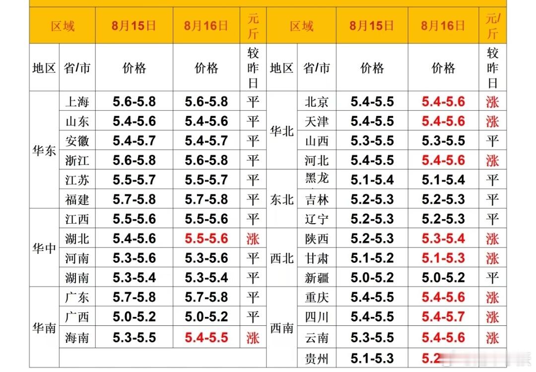 每日猪价 