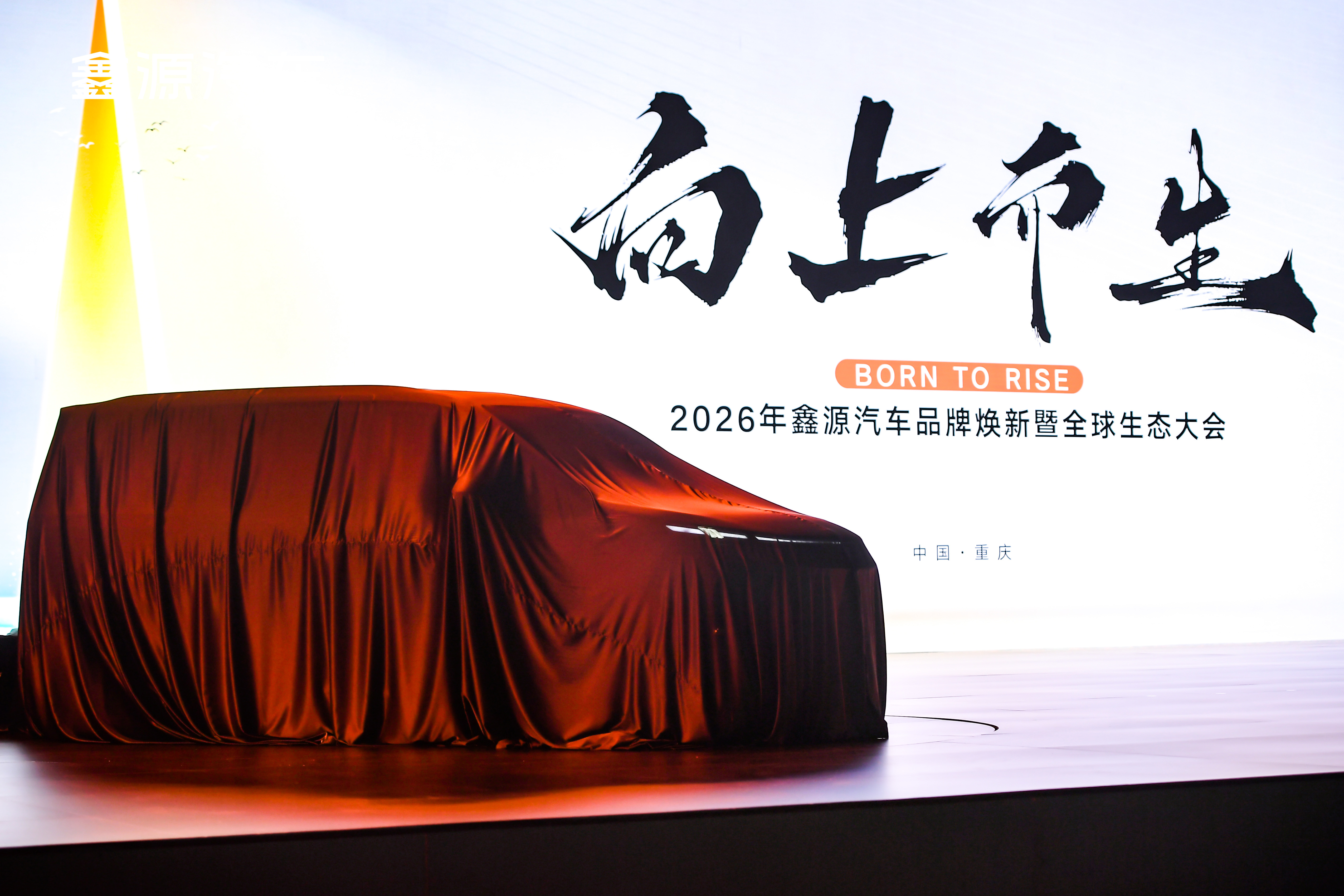 今天看了鑫源汽车的发布会，新 LOGO 确实挺有记忆点的，能看出来不只是换个标这