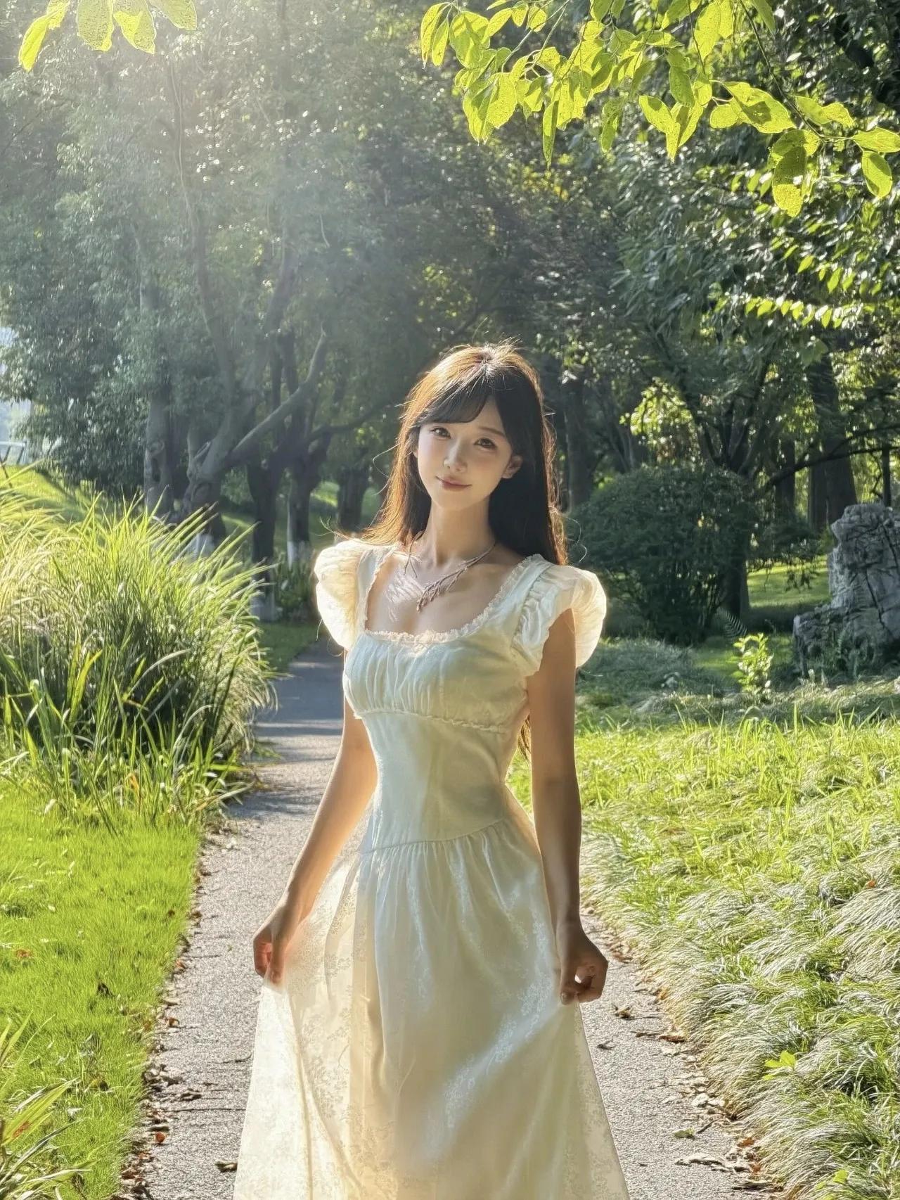 阳光下的喜欢谁是你心中的美女