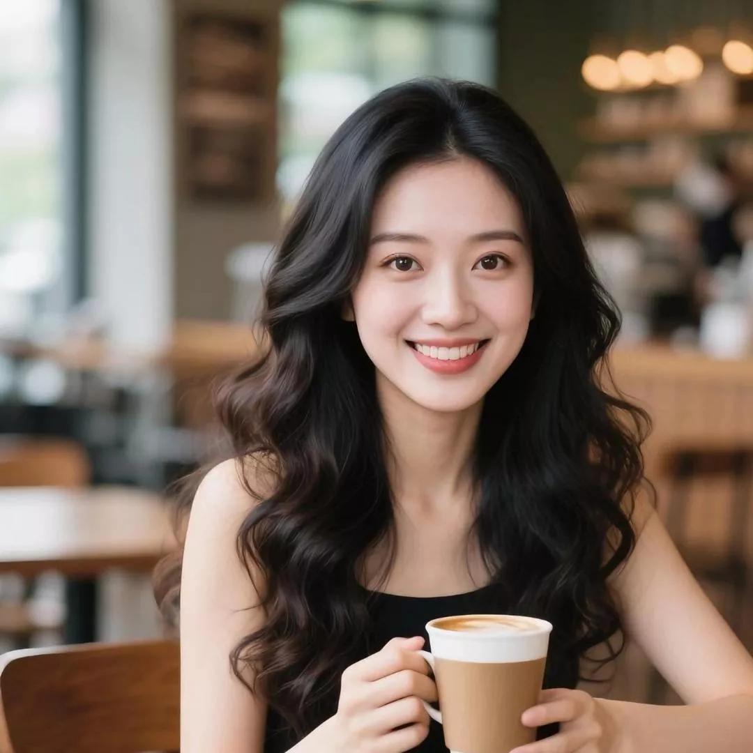 在咖啡馆享受悠闲时光，一杯暖心的咖啡伴着灿烂的笑容。秋日里的咖啡馆 咖啡馆照 咖