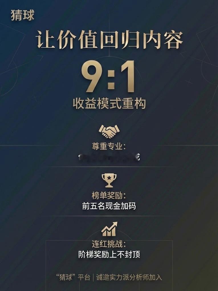 做“猜球”这个平台，初衷一直是想搭建一个真正靠谱的参考圈子。新的一年，为了让价值