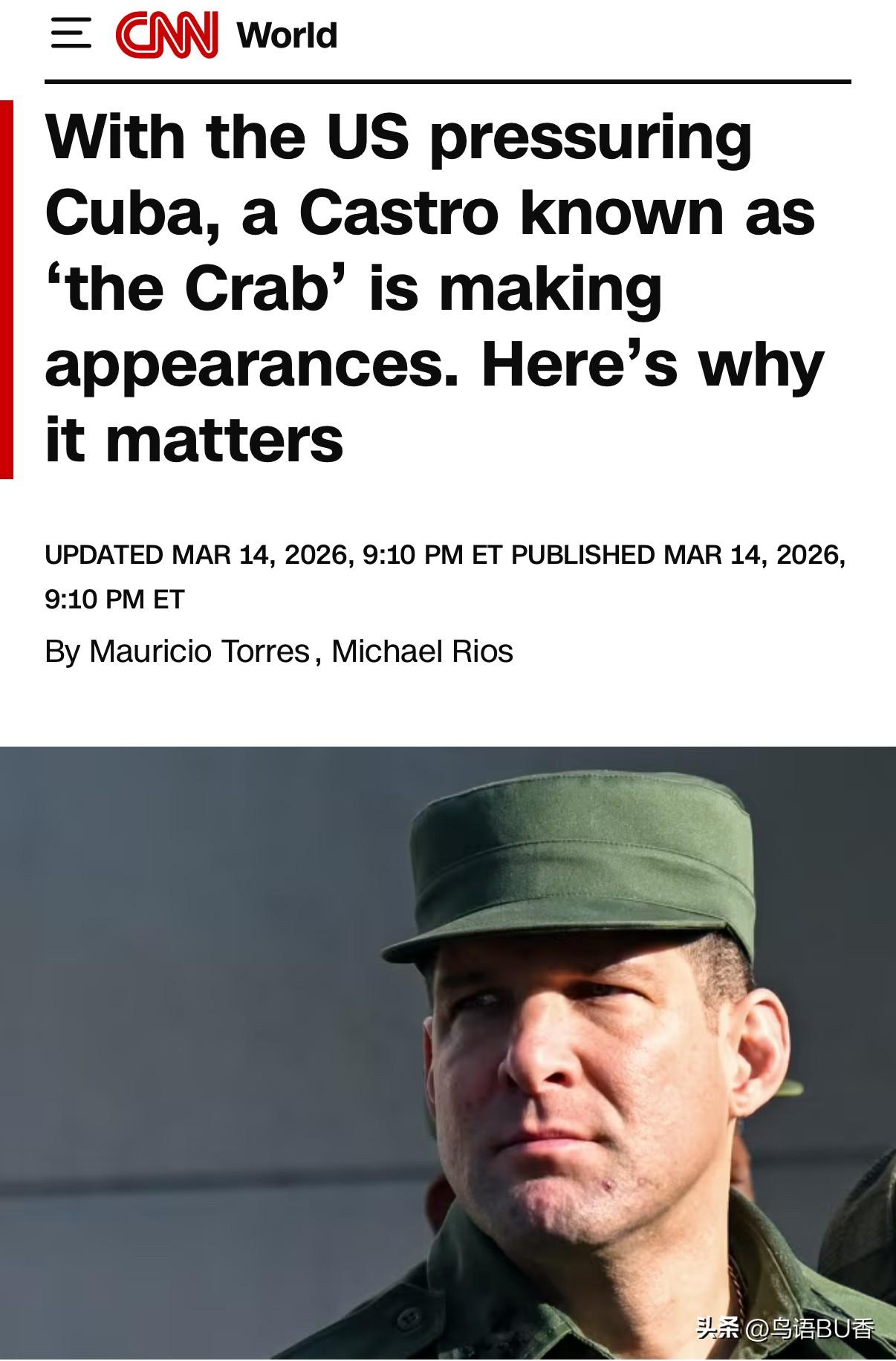 美以对伊朗战事还未结束，美国迫不及待地向古巴施压。
   据分析，因美国持续施压