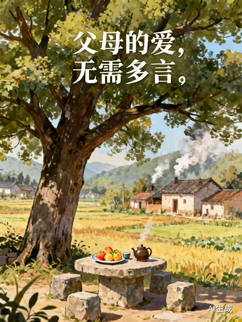 今天回到老家，爸爸给了我一万块钱，说是给俩孩子的。我们死活不要，但盛情难却。

