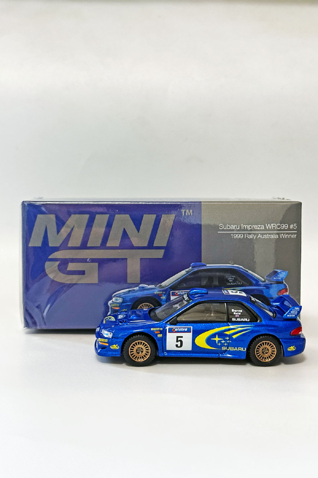 MINIGT 986号 斯巴鲁翼豹WRX STI 22B WRC99 5 199