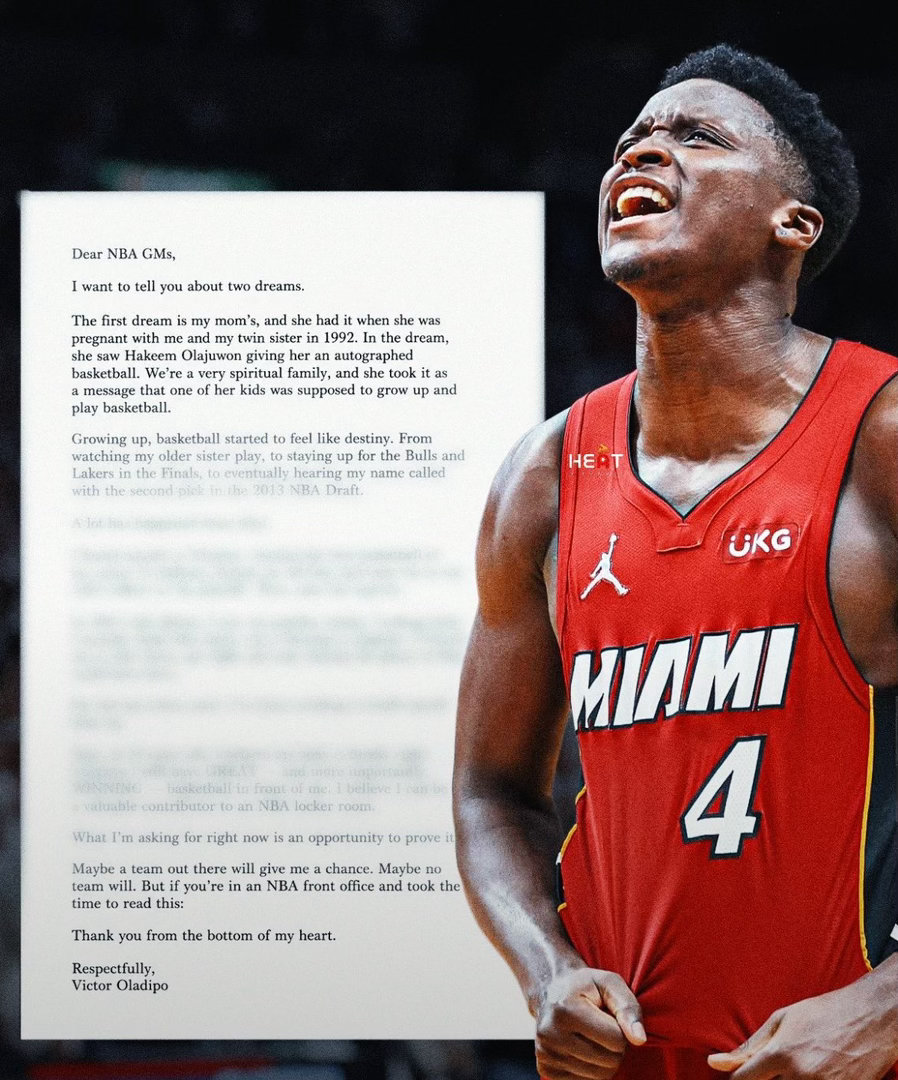 苦曼巴在《The Players’ Tribune》上写了一封致NBA各队总经理
