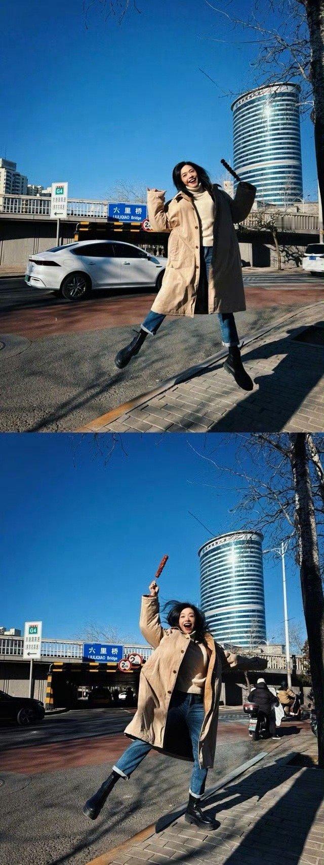 姚晨时隔20年的售后好用心姚晨把同福客栈中名场面相关地点一一走过，手持糖葫芦的鲜