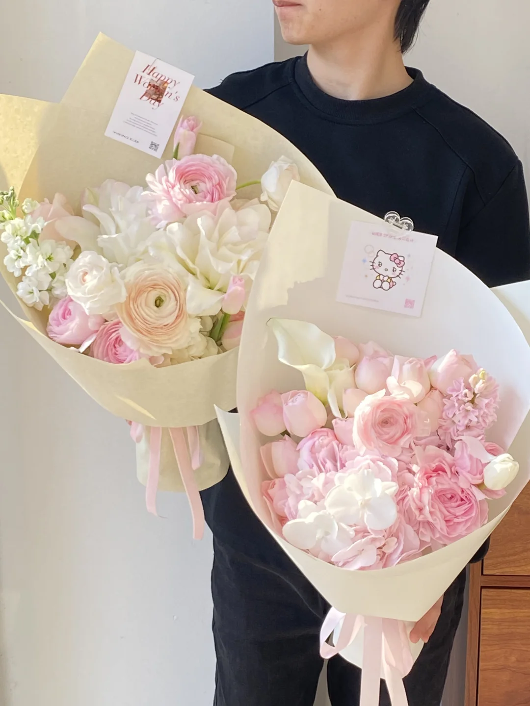 温州花店| 送闺蜜的女神节花束，温柔又高级