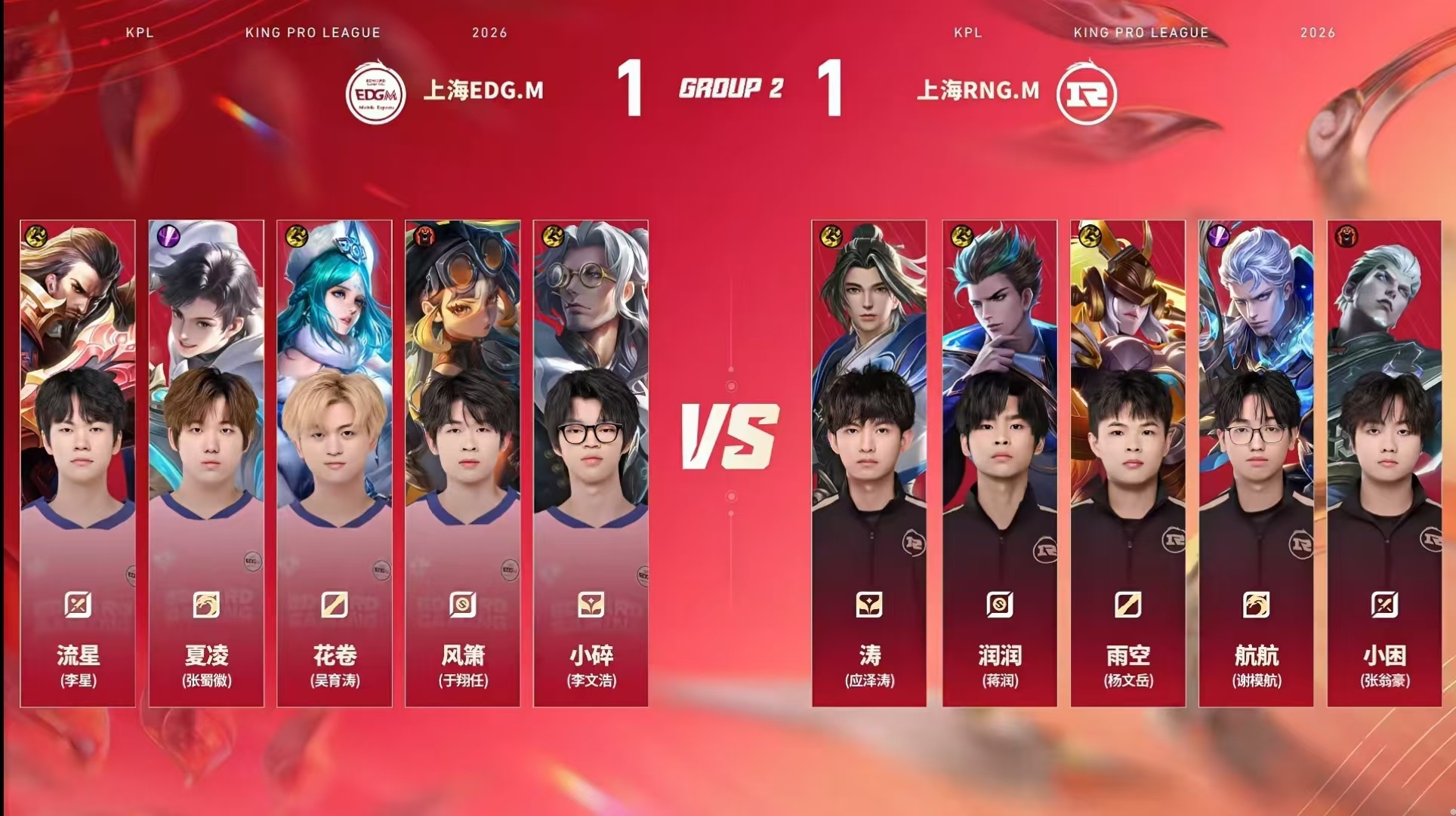 RNGM对战EDGM【2026KPL夏季赛 常规赛第一轮】上海RNG.M vs 